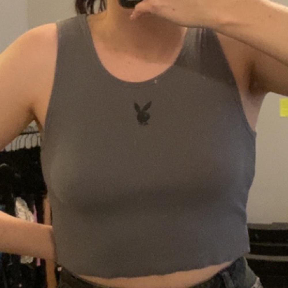 Playboy grey tank top